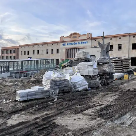 Budowa Rzeszowskiego Centrum Komunikacyjnego [październik 2023] - fot 4
